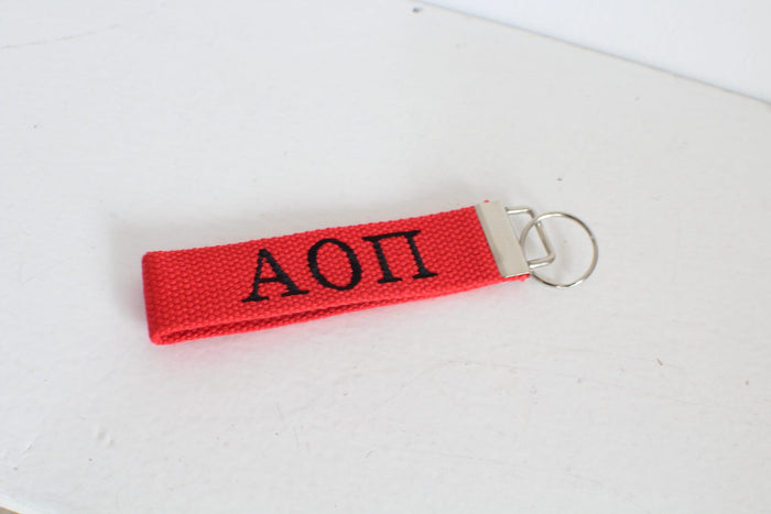 Alpha Omicron Pi Wristlet Keychain
