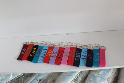 Alpha Omicron Pi Wristlet Keychain