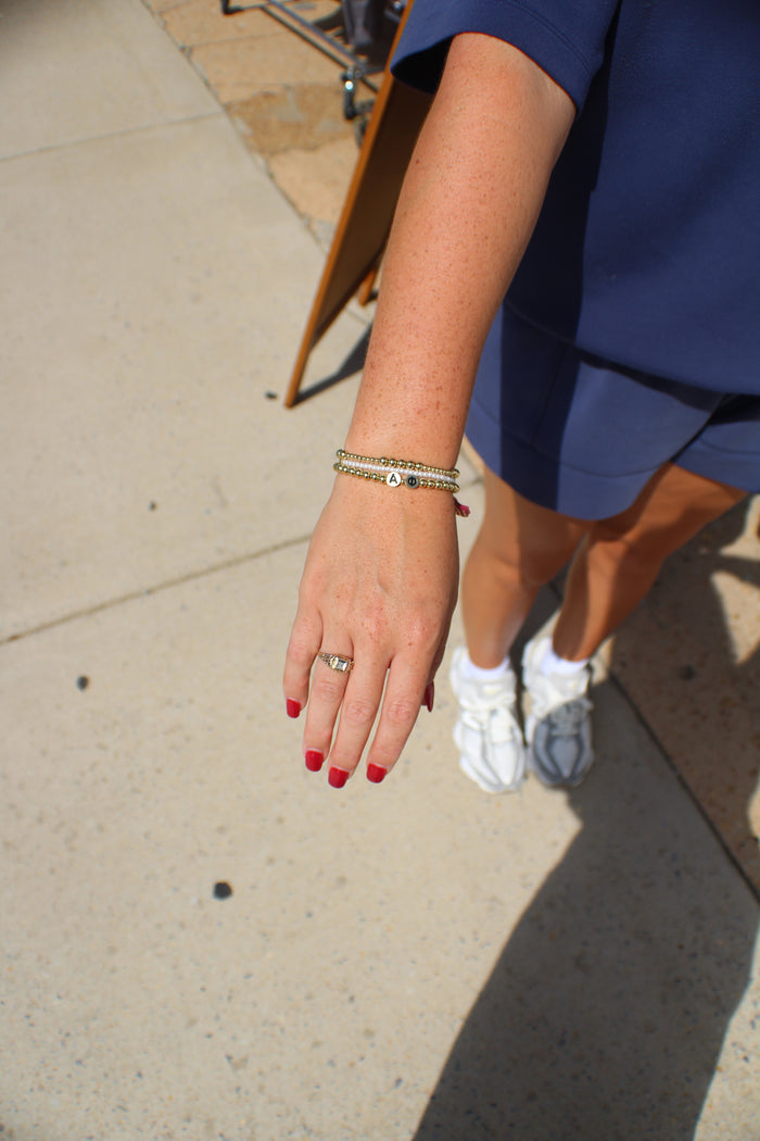 Alpha Phi Beaded Bracelet Stack