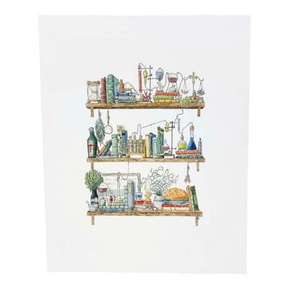 Art Print - 8x10 - The Chemist's Shelves by Lizzy Gass