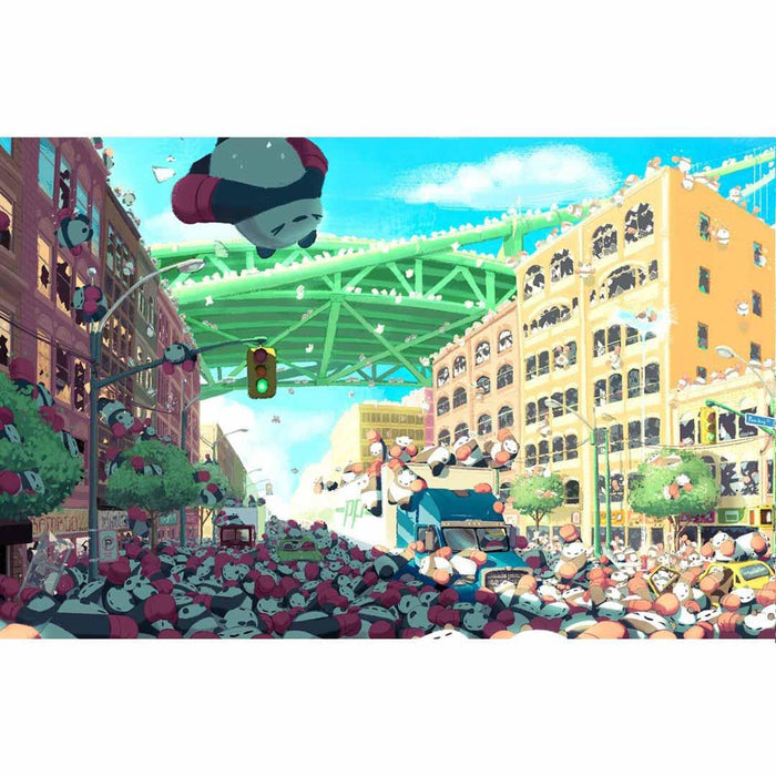 Art Prints - 11x17 - Pandarama (4 panels) by Punching Pandas