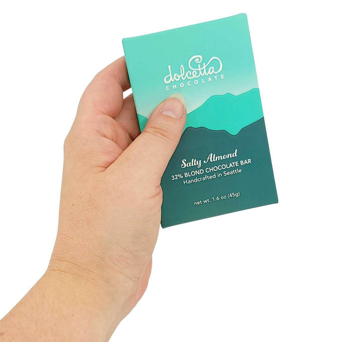 Bar - Salty Almond (32% Blond Chocolate) by Dolcetta Artisan Sweets