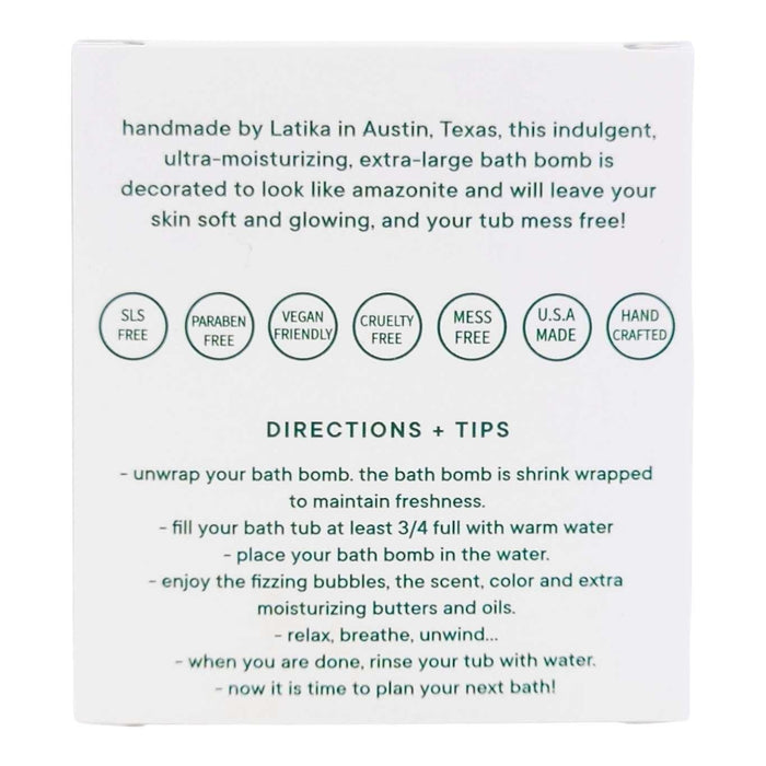 Bath Bomb - Amazonite Geode by Latika Beauty