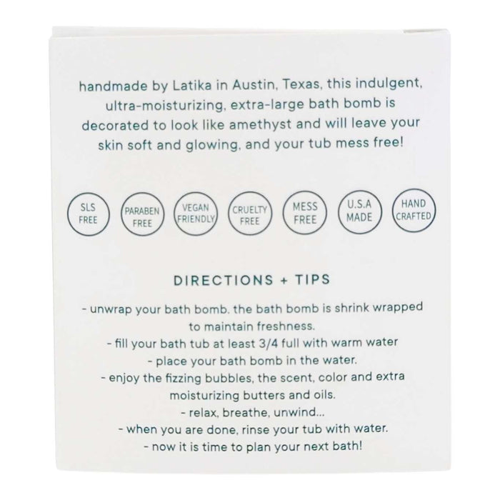 Bath Bomb - Amethyst Geode by Latika Beauty