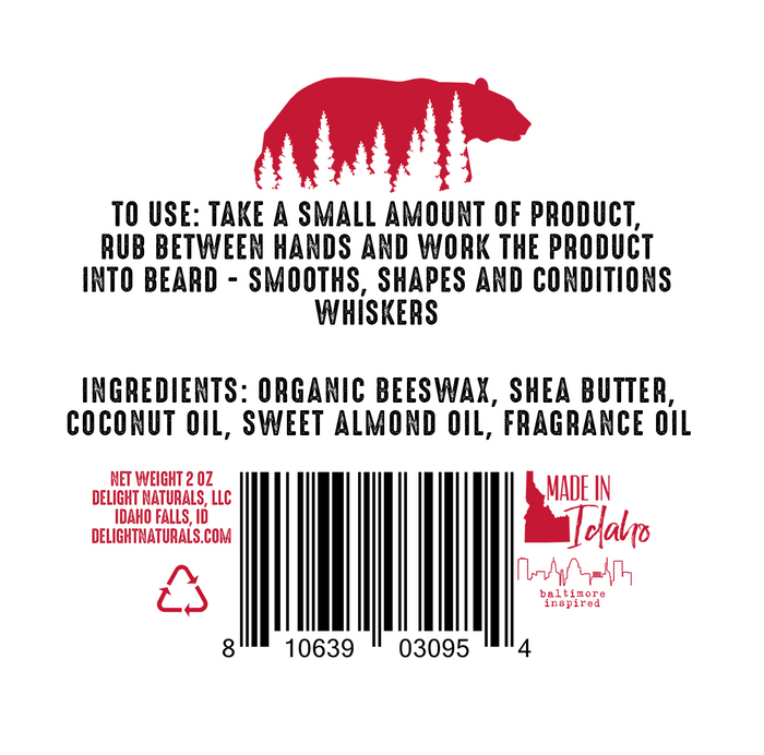 Beard Balm - Pratt Street (Citrus Sandalwood Musk) by Delight Naturals