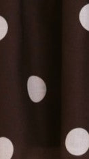 Alina Mini Dress - Chocolate/White Polka