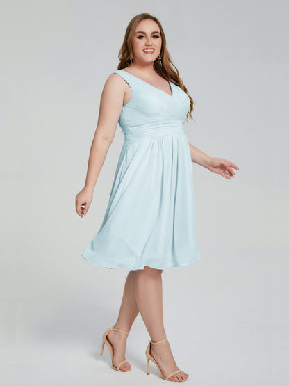 Callie V Neck Midi Mother Of The Bride Dresses With Pockets