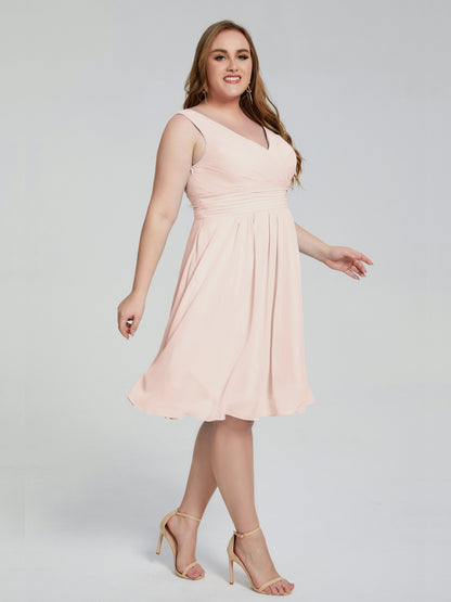 Callie V Neck Midi Mother Of The Bride Dresses With Pockets