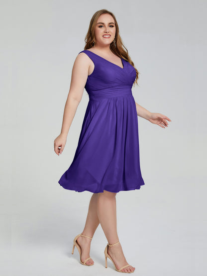 Callie V Neck Midi Mother Of The Bride Dresses With Pockets