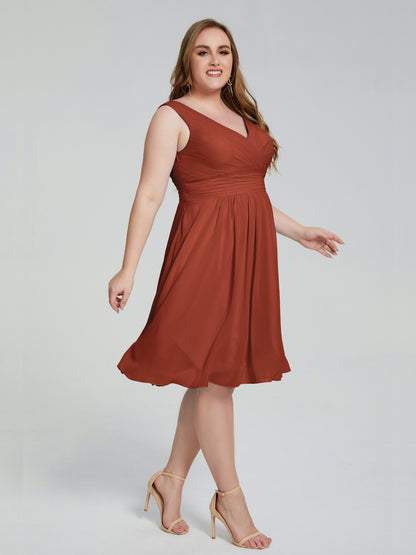 Callie V Neck Midi Mother Of The Bride Dresses With Pockets