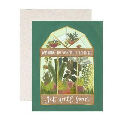 Card - Get Well Soon - Greenhouse by 1Canoe2