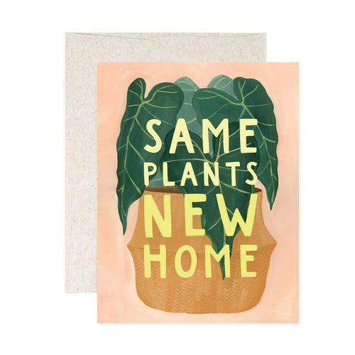 Card - Housewarming - Same Plants New Home by 1Canoe2