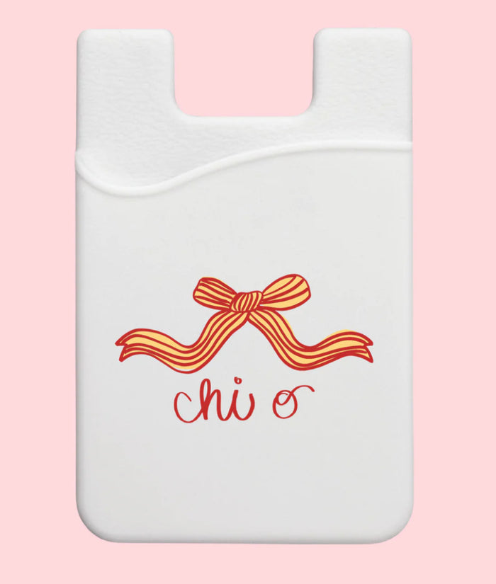 Chi Omega Bow Phone Wallet