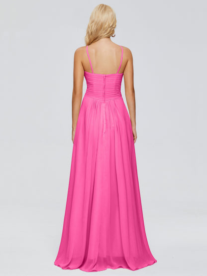 Isla Spaghetti Straps Chiffon Bridesmaid Dresses
