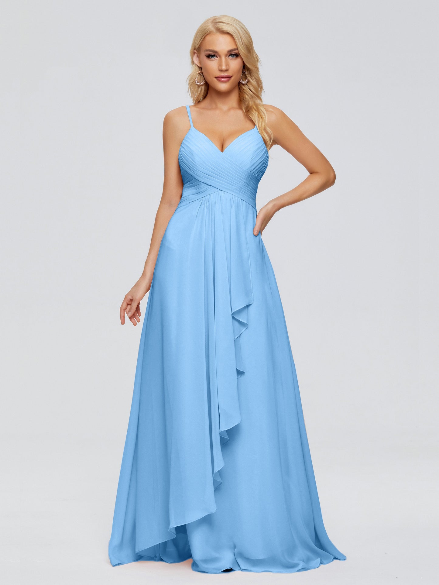 Isla Spaghetti Straps Chiffon Bridesmaid Dresses