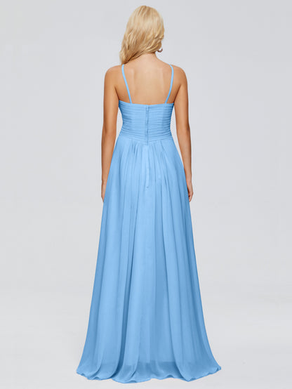 Isla Spaghetti Straps Chiffon Bridesmaid Dresses