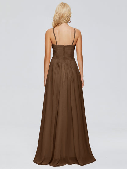 Isla Spaghetti Straps Chiffon Bridesmaid Dresses