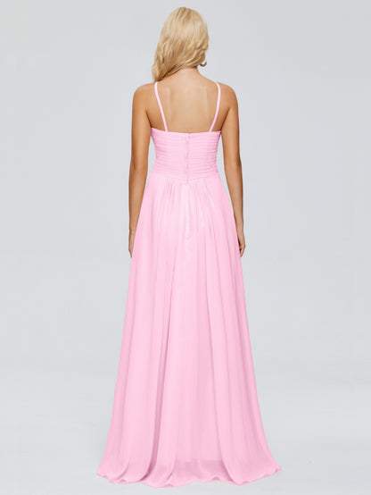 Isla Spaghetti Straps Chiffon Bridesmaid Dresses
