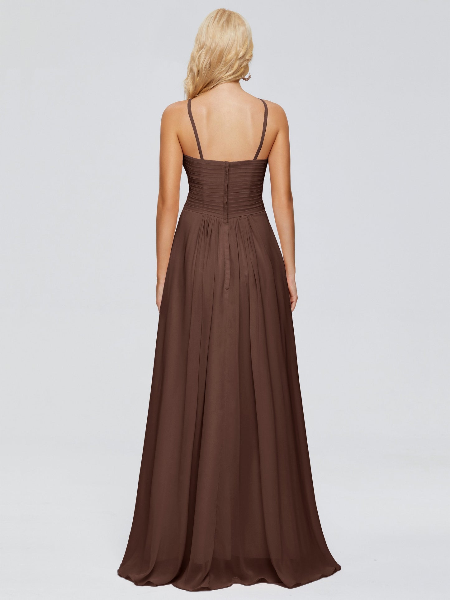 Isla Spaghetti Straps Chiffon Bridesmaid Dresses