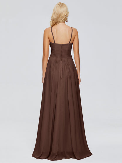 Isla Spaghetti Straps Chiffon Bridesmaid Dresses