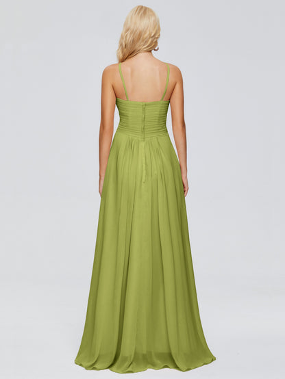 Isla Spaghetti Straps Chiffon Bridesmaid Dresses