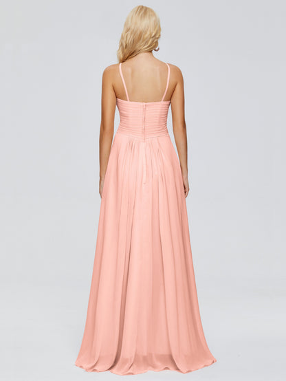 Isla Spaghetti Straps Chiffon Bridesmaid Dresses