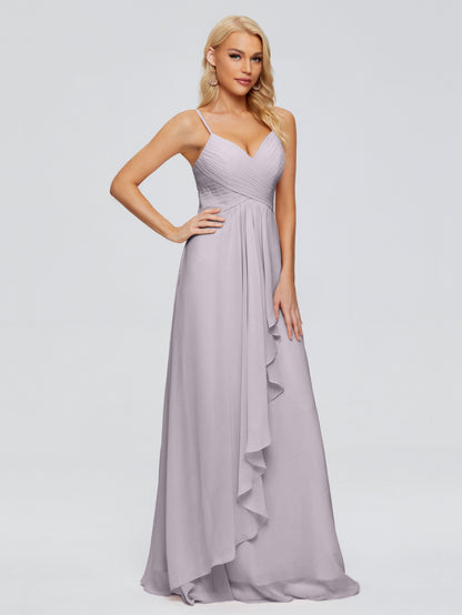 Isla Spaghetti Straps Chiffon Bridesmaid Dresses