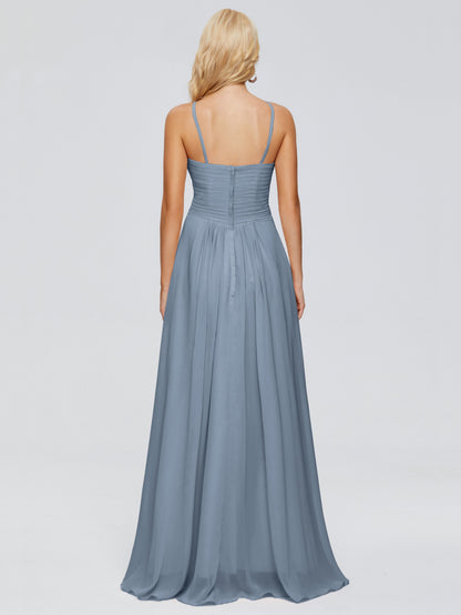 Isla Spaghetti Straps Chiffon Bridesmaid Dresses