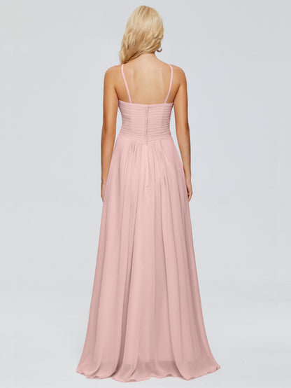 Isla Spaghetti Straps Chiffon Bridesmaid Dresses