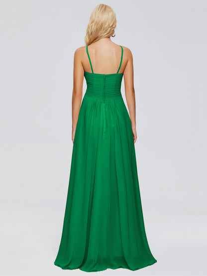Isla Spaghetti Straps Chiffon Bridesmaid Dresses