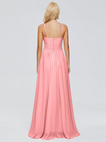 Isla Spaghetti Straps Chiffon Bridesmaid Dresses