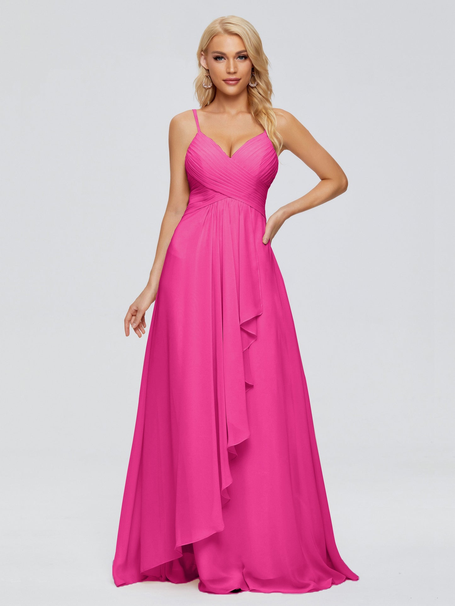 Isla Spaghetti Straps Chiffon Bridesmaid Dresses