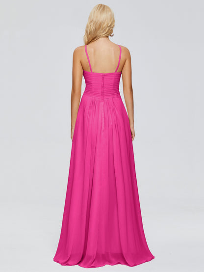 Isla Spaghetti Straps Chiffon Bridesmaid Dresses