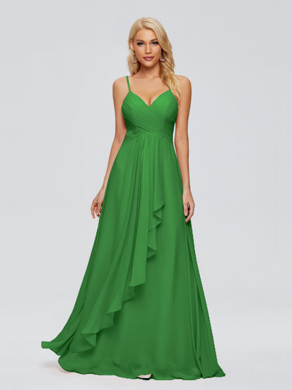 Isla Spaghetti Straps Chiffon Bridesmaid Dresses