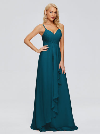 Isla Spaghetti Straps Chiffon Bridesmaid Dresses
