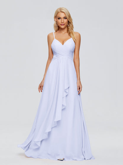 Isla Spaghetti Straps Chiffon Bridesmaid Dresses