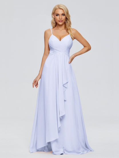 Isla Spaghetti Straps Chiffon Bridesmaid Dresses