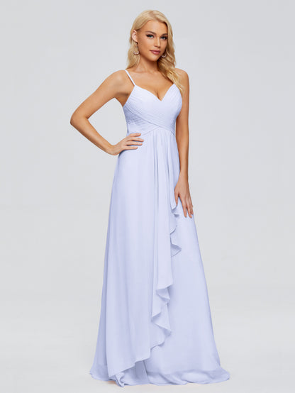 Isla Spaghetti Straps Chiffon Bridesmaid Dresses