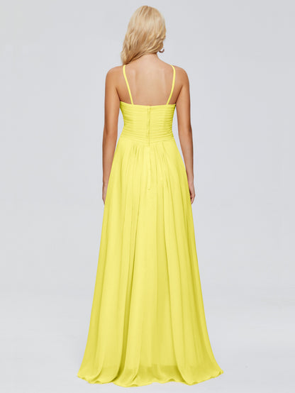 Isla Spaghetti Straps Chiffon Bridesmaid Dresses