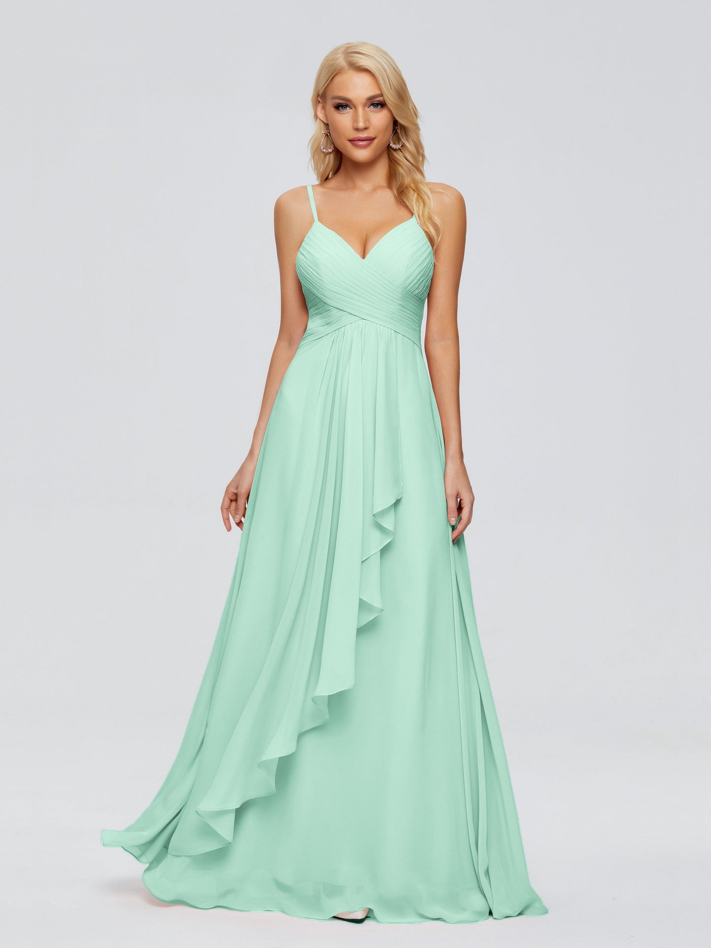 Isla Spaghetti Straps Chiffon Bridesmaid Dresses