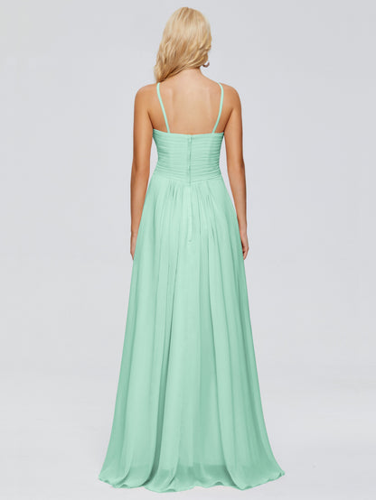 Isla Spaghetti Straps Chiffon Bridesmaid Dresses
