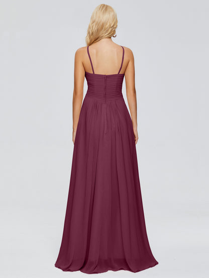 Isla Spaghetti Straps Chiffon Bridesmaid Dresses