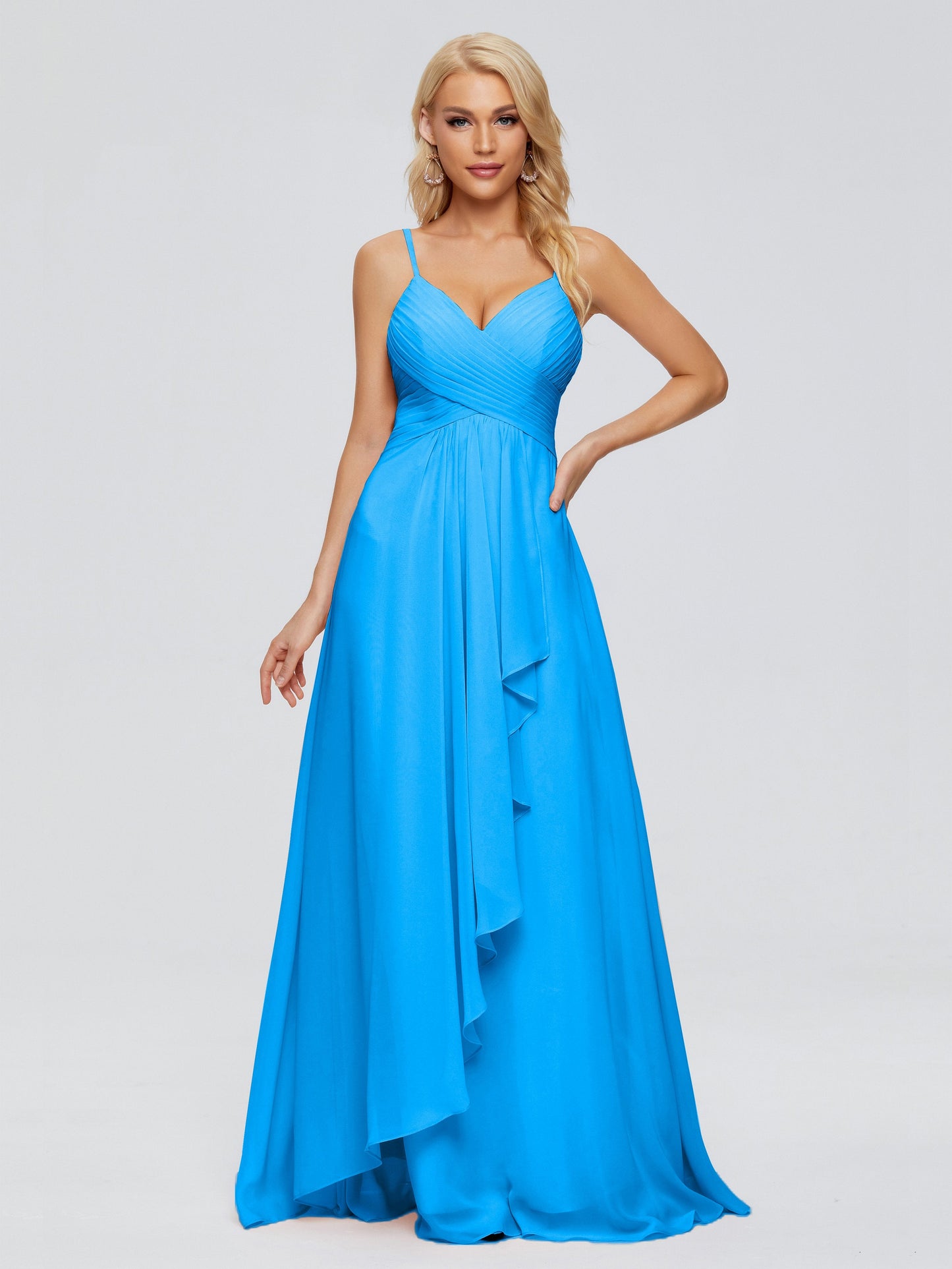 Isla Spaghetti Straps Chiffon Bridesmaid Dresses