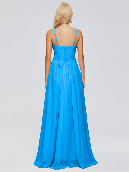 Isla Spaghetti Straps Chiffon Bridesmaid Dresses