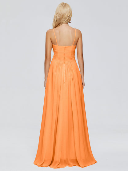 Isla Spaghetti Straps Chiffon Bridesmaid Dresses