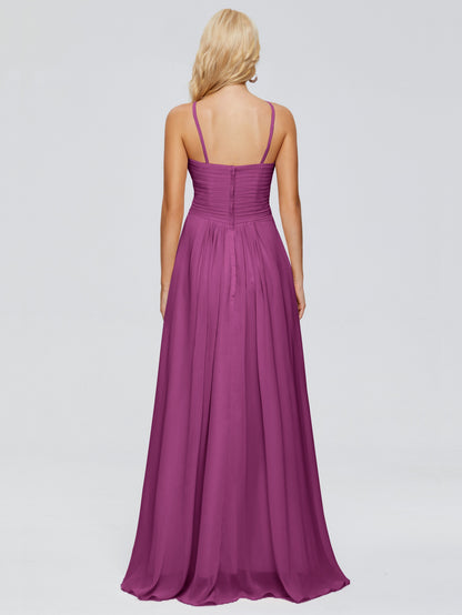 Isla Spaghetti Straps Chiffon Bridesmaid Dresses