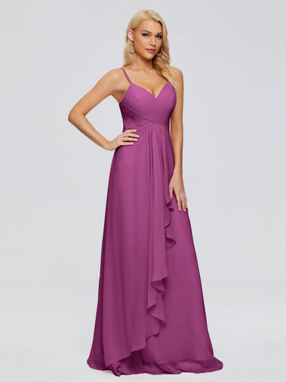 Isla Spaghetti Straps Chiffon Bridesmaid Dresses
