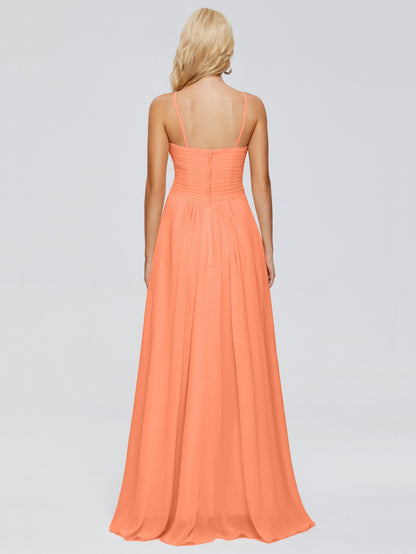Isla Spaghetti Straps Chiffon Bridesmaid Dresses