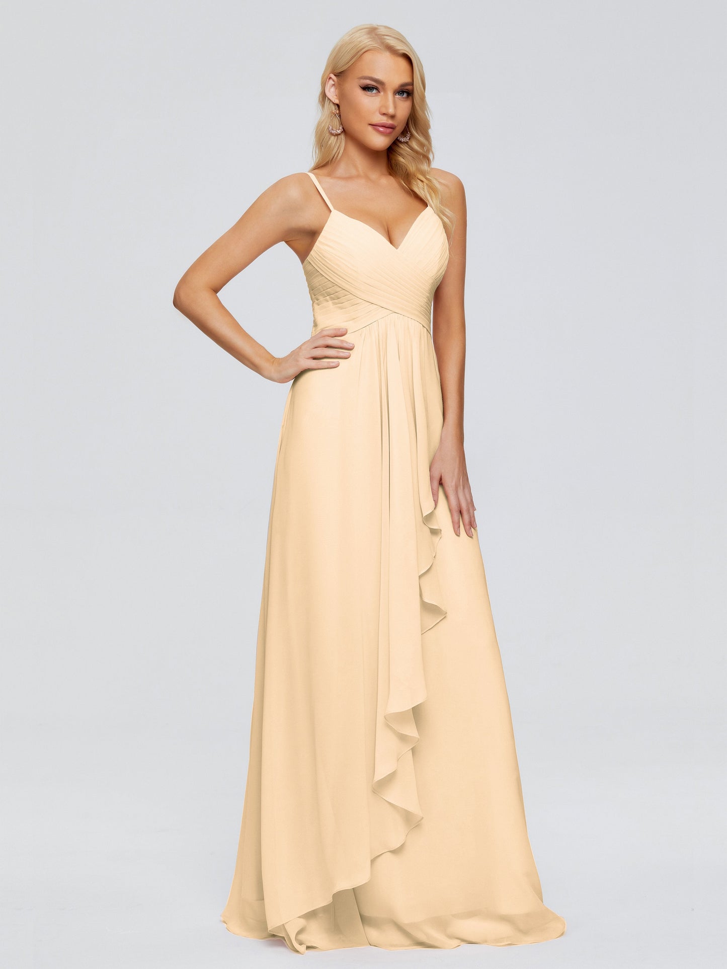 Isla Spaghetti Straps Chiffon Bridesmaid Dresses