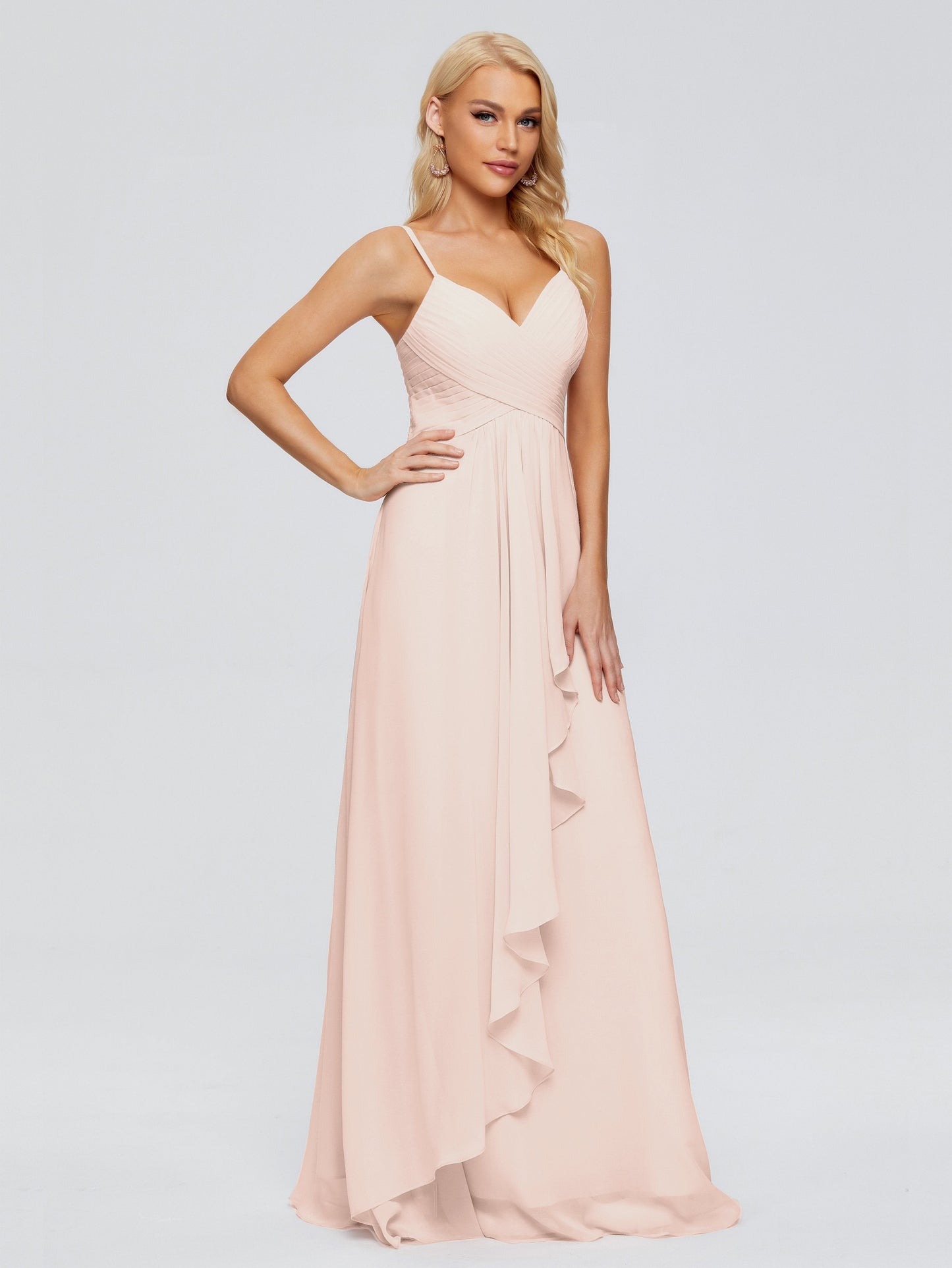 Isla Spaghetti Straps Chiffon Bridesmaid Dresses
